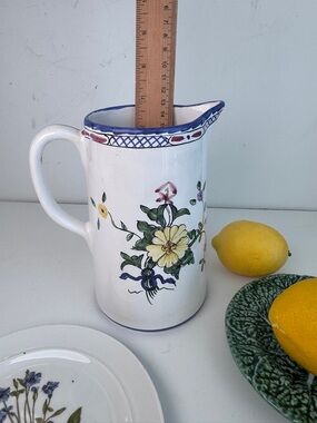 Tiffany & Co. Hand-Painted Pitcher Made in Portugal